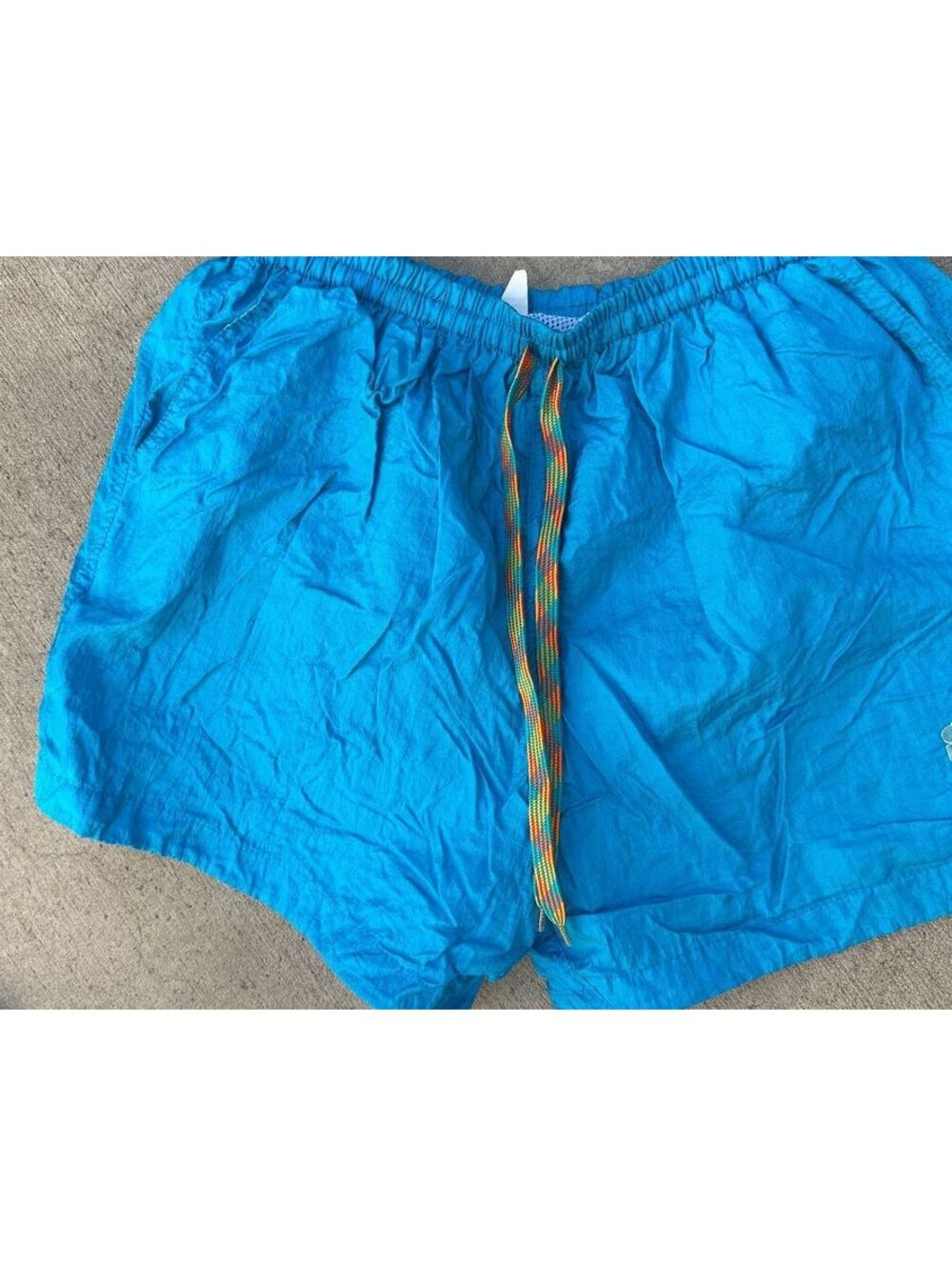 High On Life Blue Swim Trunks Men Small Cotton